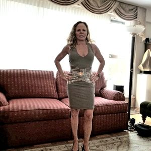 A Sheri bodell grey cocktail dress